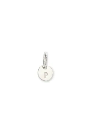Petite Initial Pendant - Silver