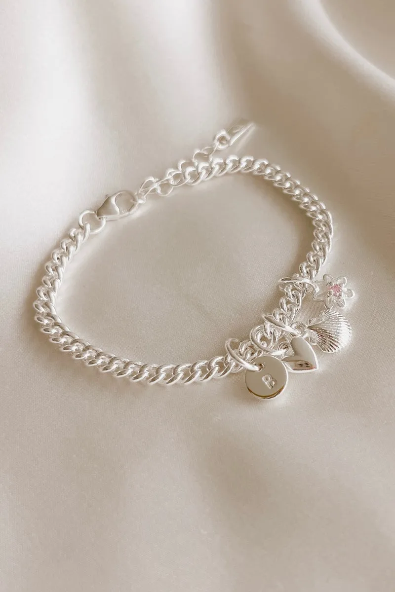 Petite Initial Pendant - Silver