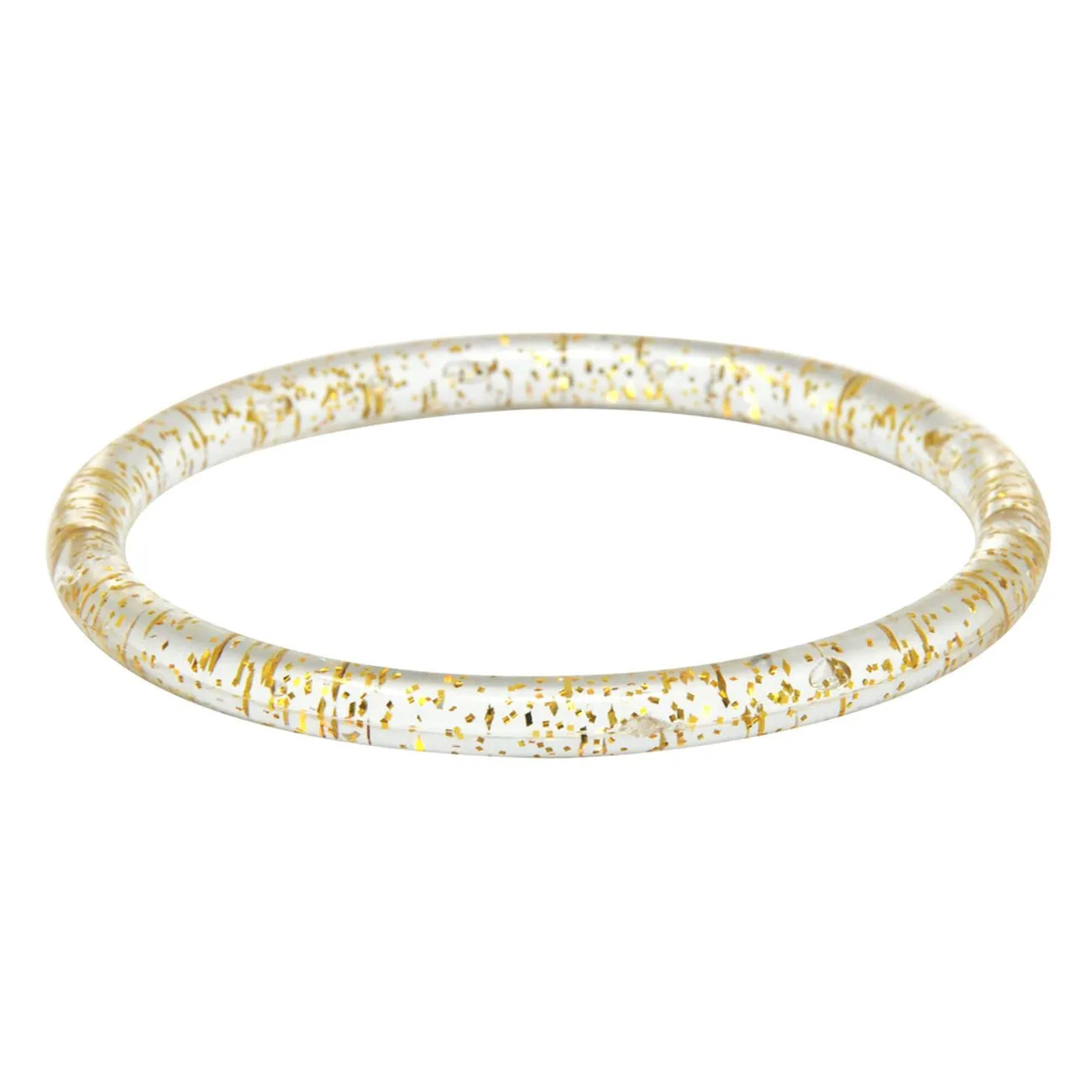 Pink Poppy Floral Print Glitter Bangle 2 Piece Assorted Styles