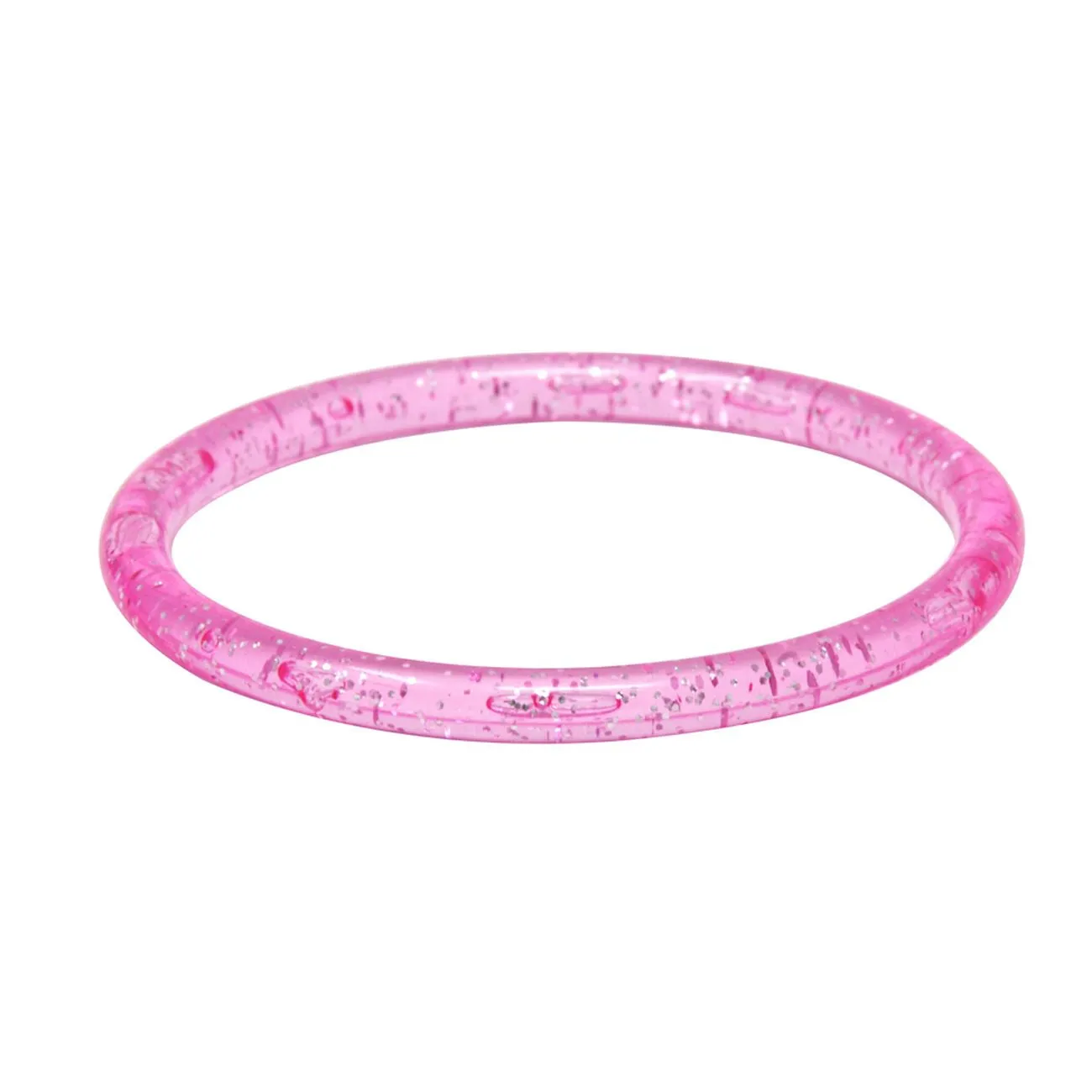 Pink Poppy Floral Print Glitter Bangle 2 Piece Assorted Styles
