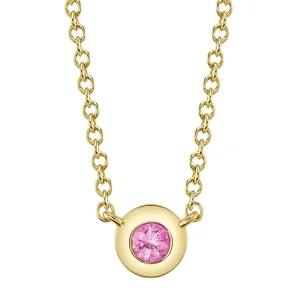 Pink Sapphire Necklace
