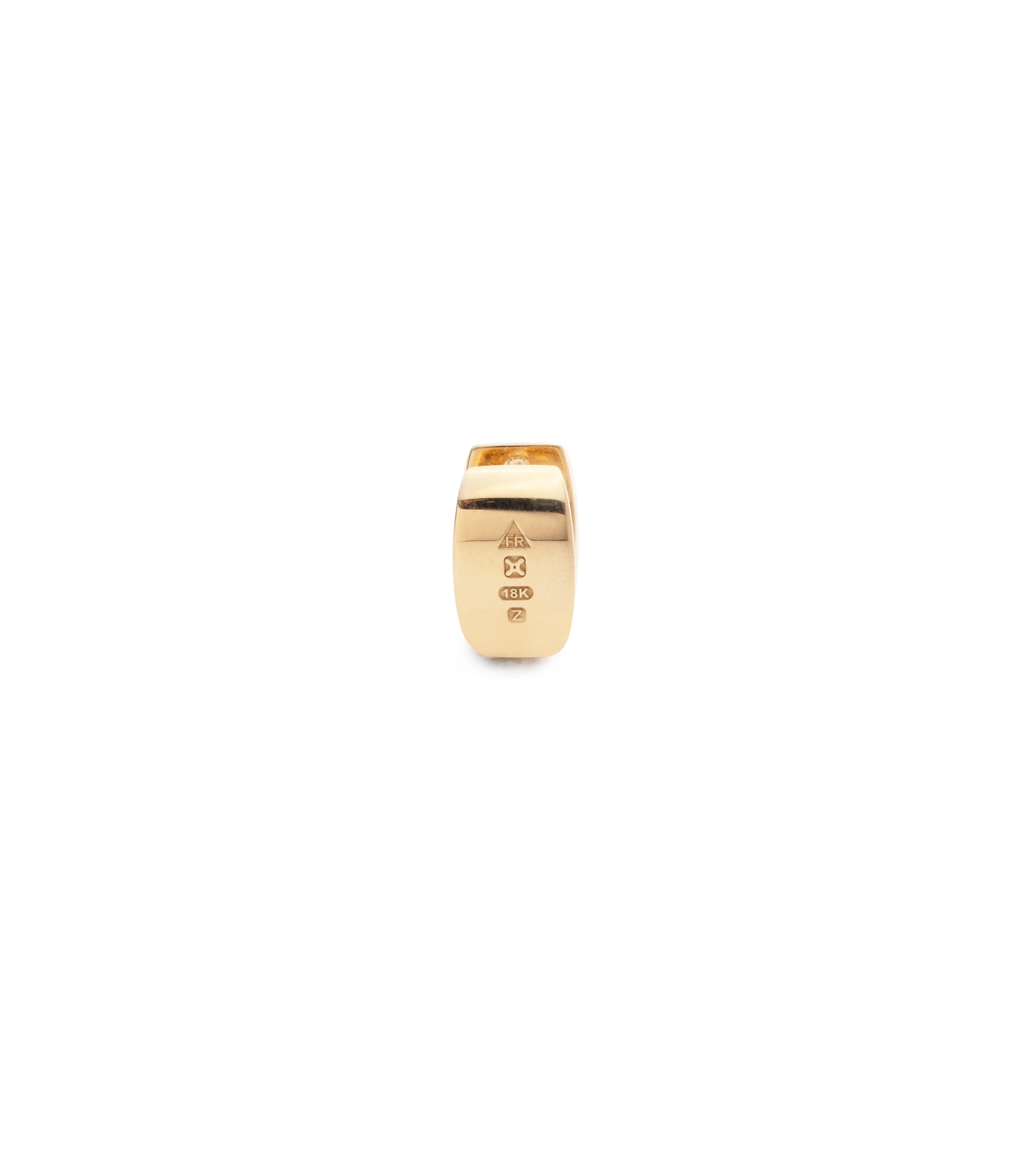 Princess Cut Champagne Citrine - Love : Gemstone Huggie Earring