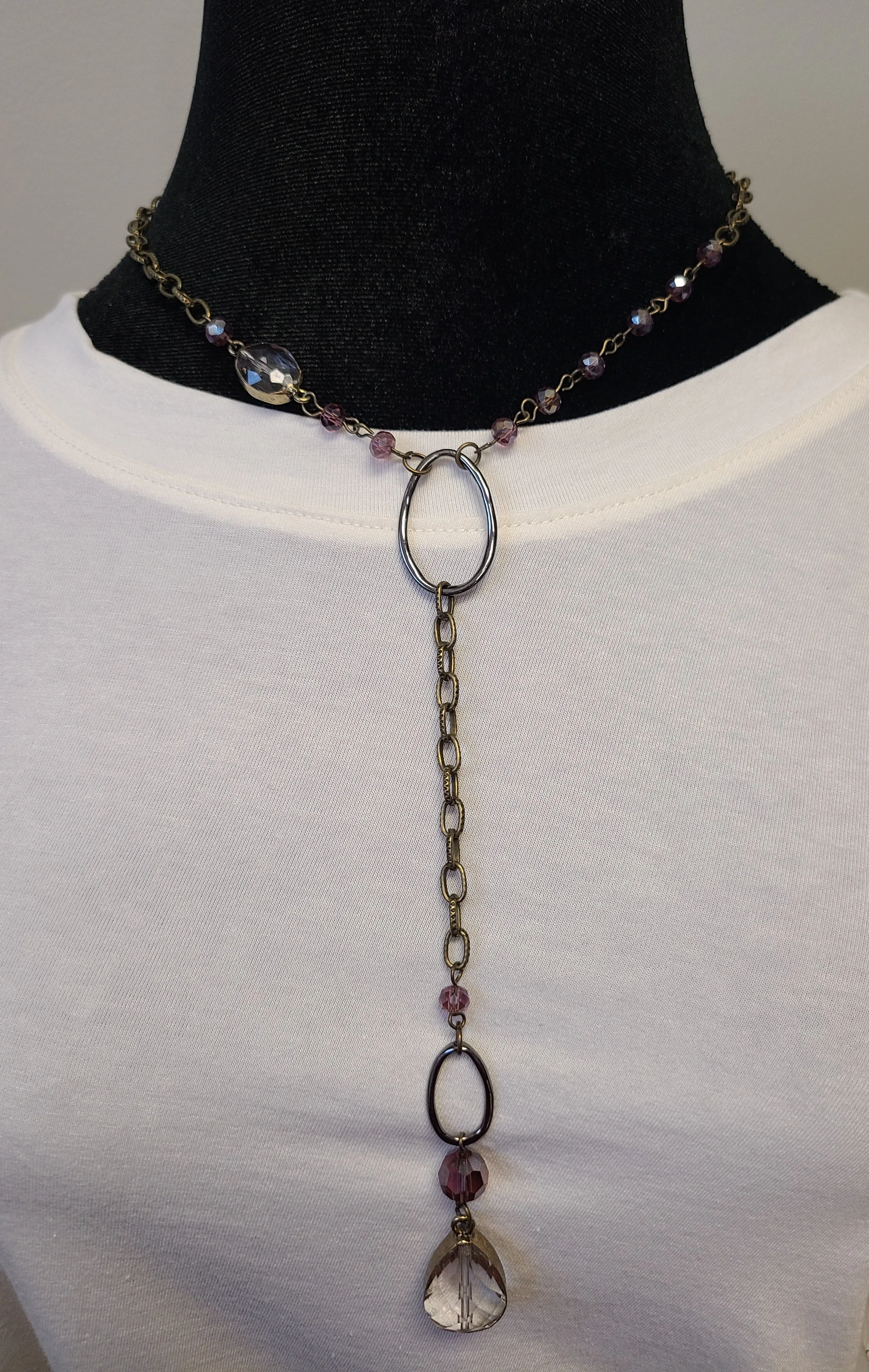 Purple Beaded Necklace
