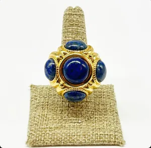 "The Marge" - Lapis Cocktail Ring