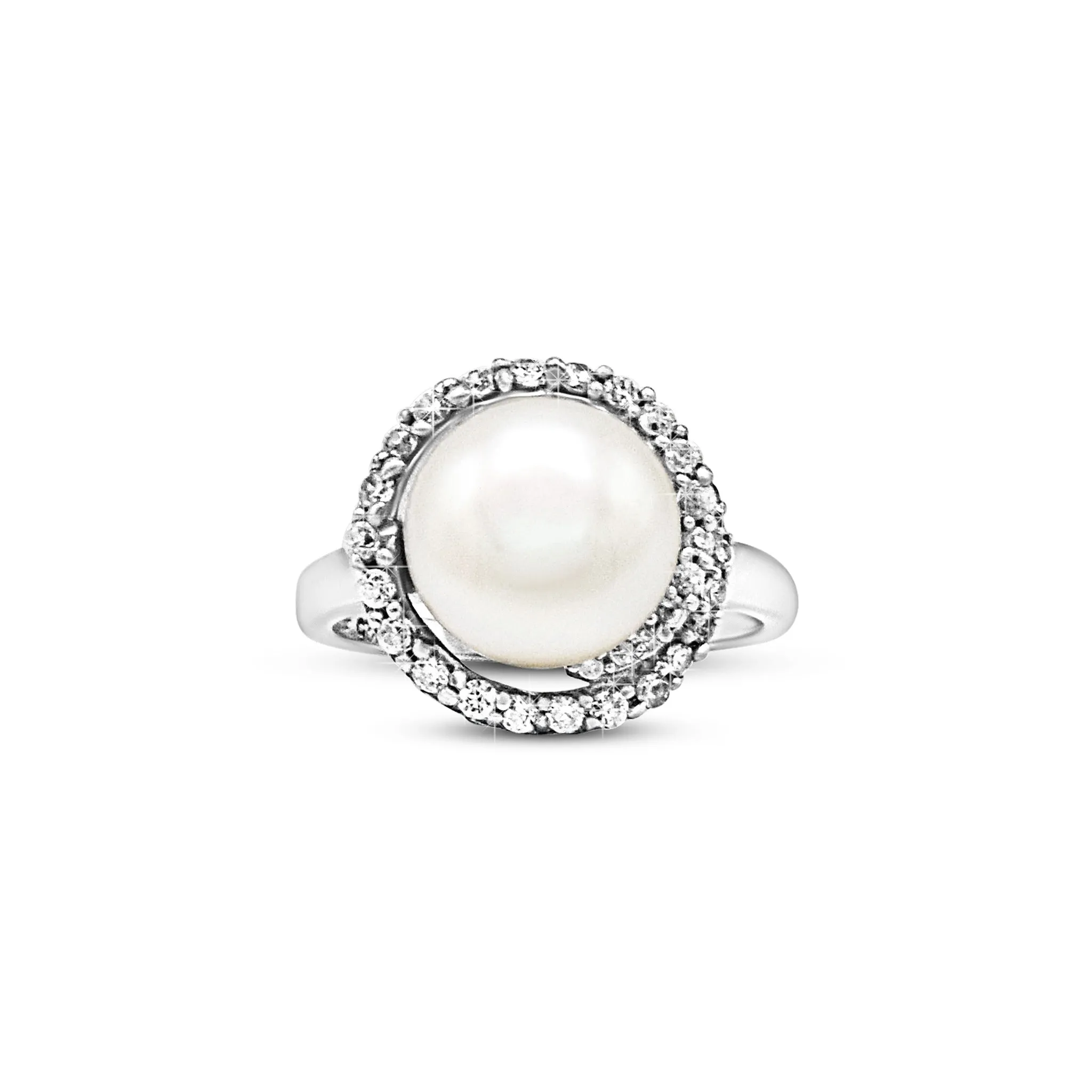 Radiant Pearl Embrace Ring