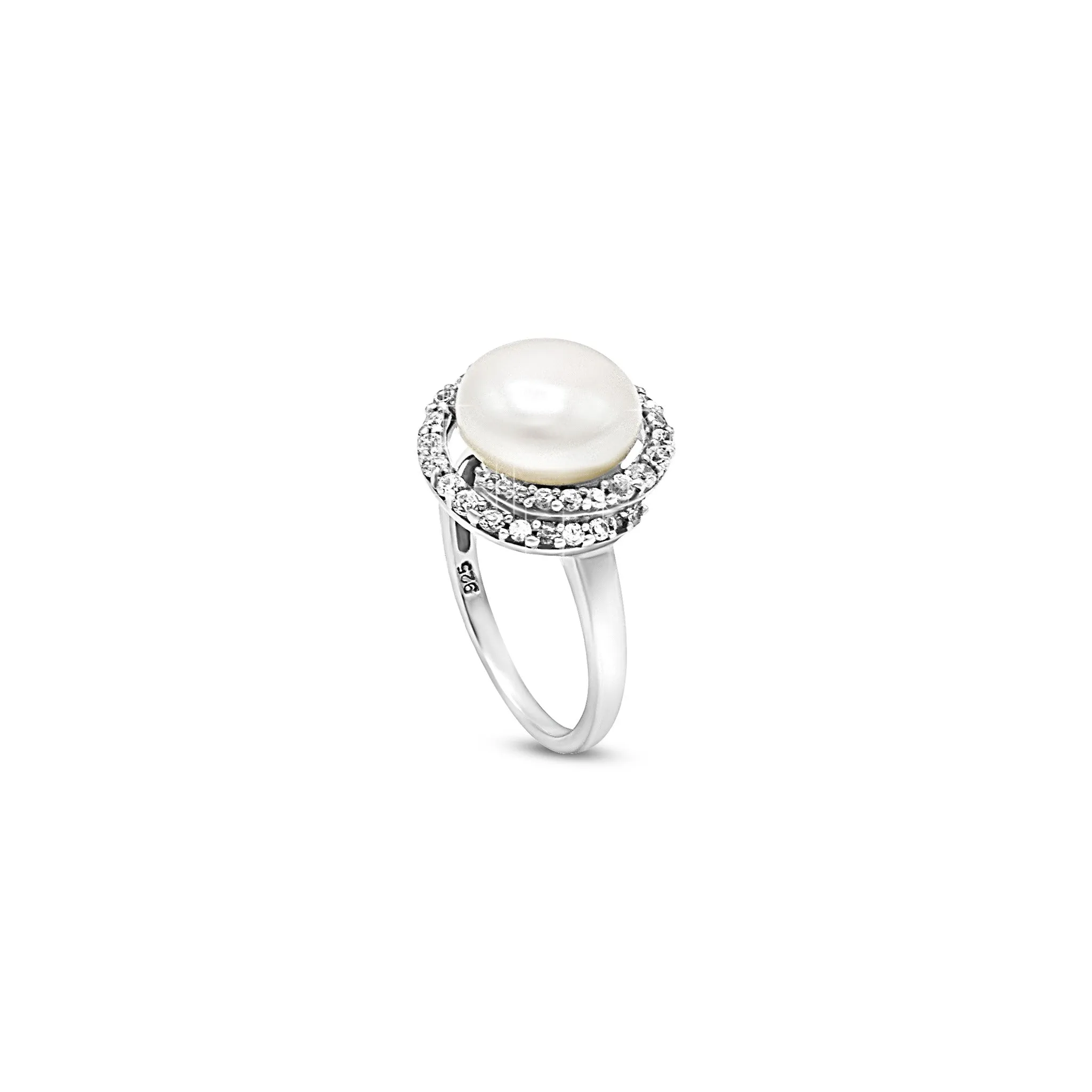Radiant Pearl Embrace Ring