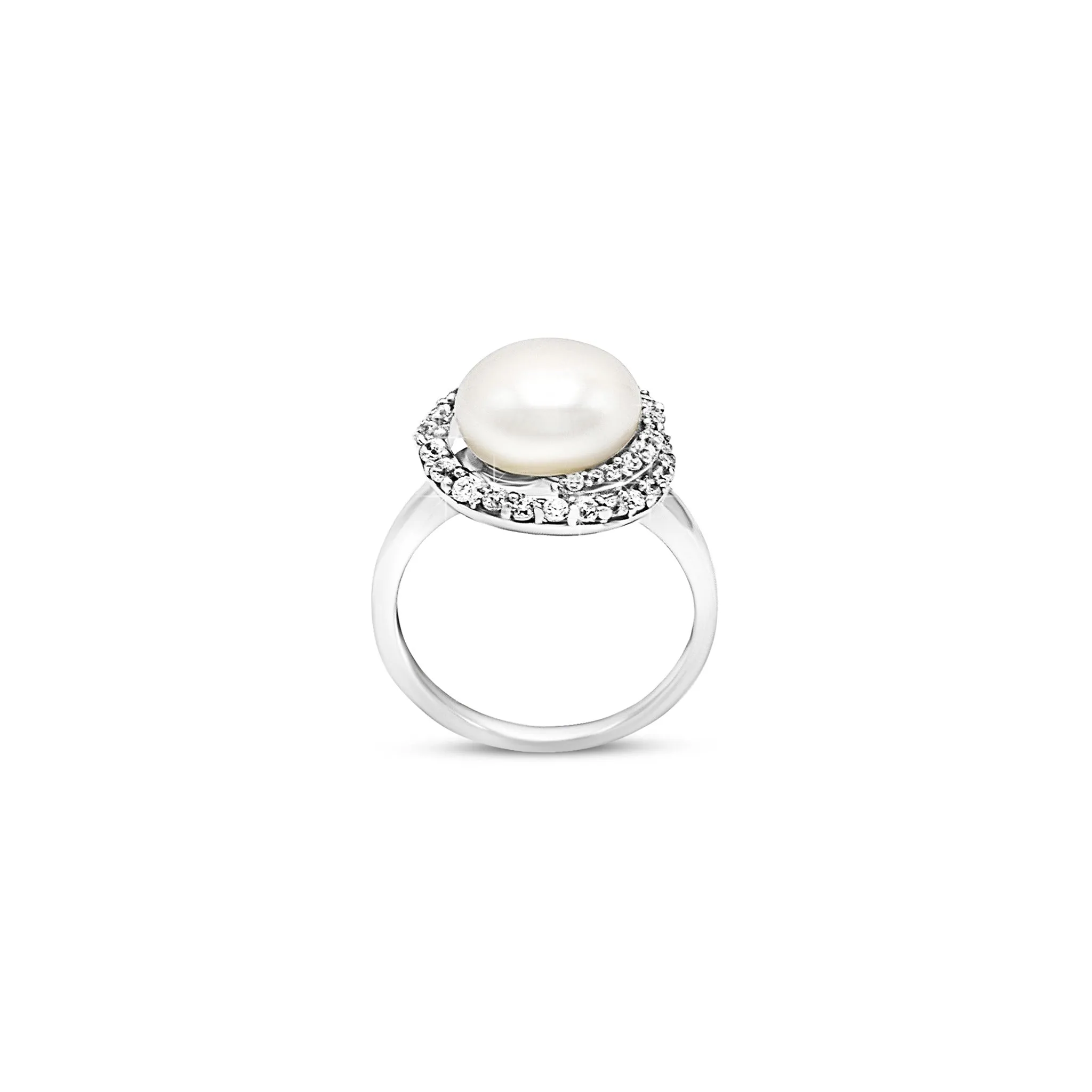 Radiant Pearl Embrace Ring