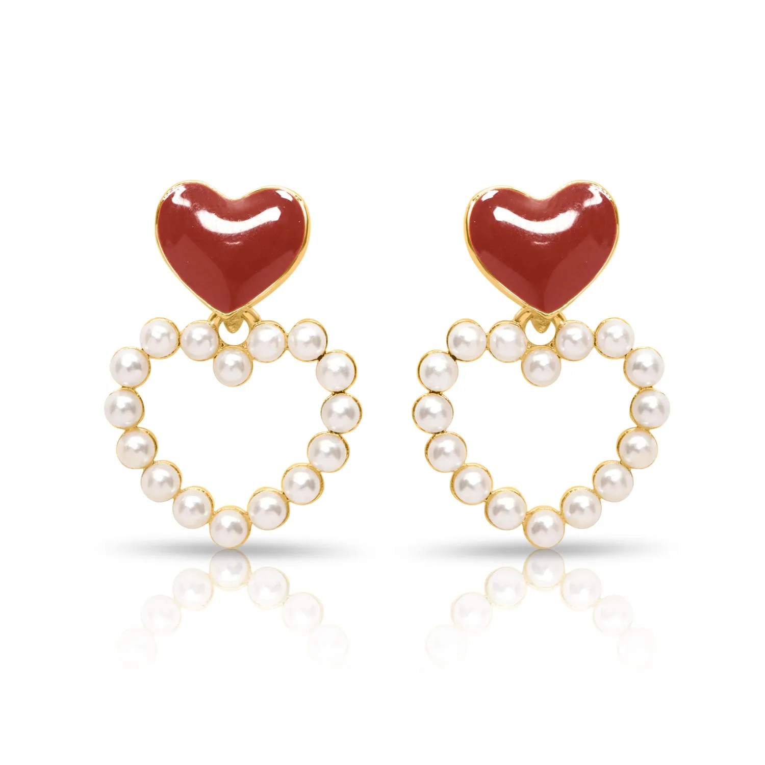 Radiant red enamel