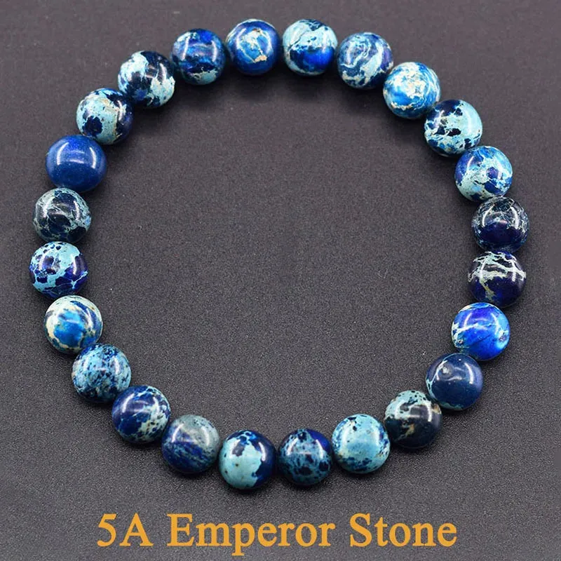 Real 5A Natural Lapis Lazuli Stone Bead Bracelets Homme Original High Quality Energy Healing Jewelry for Women Men Birthday Gift