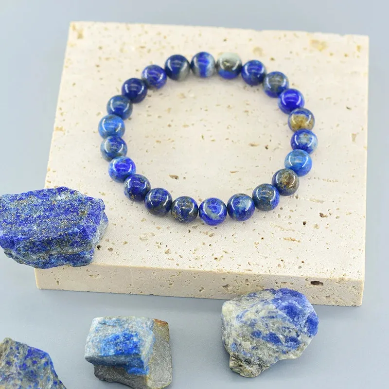 Real 5A Natural Lapis Lazuli Stone Bead Bracelets Homme Original High Quality Energy Healing Jewelry for Women Men Birthday Gift