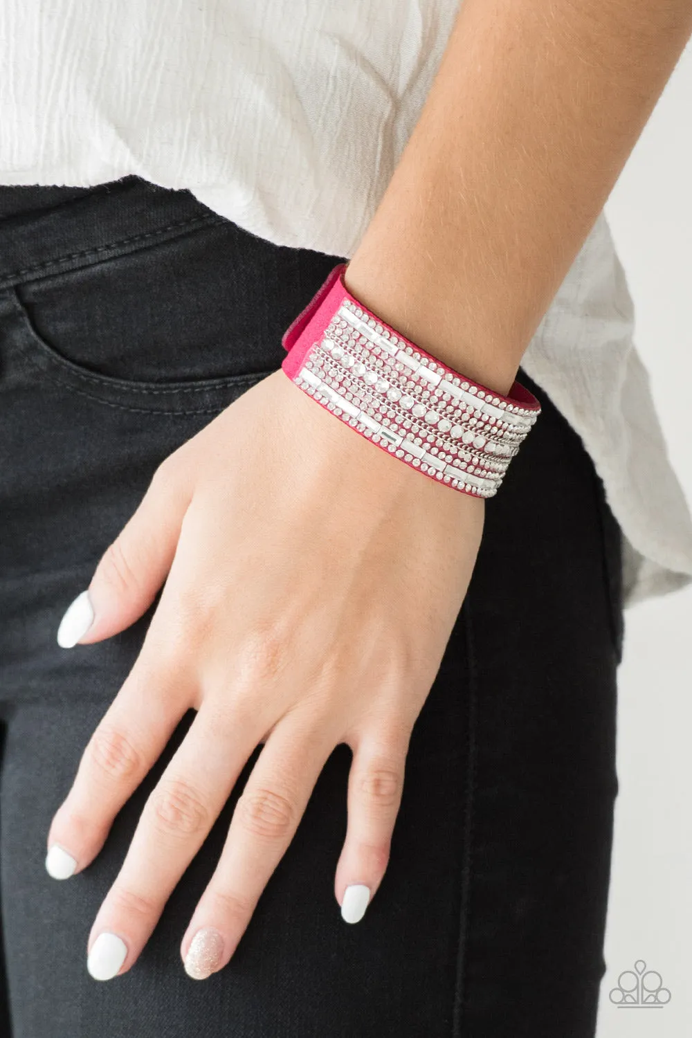 Rebel Radiance - Pink Bracelet - Paparazzi Accessories
