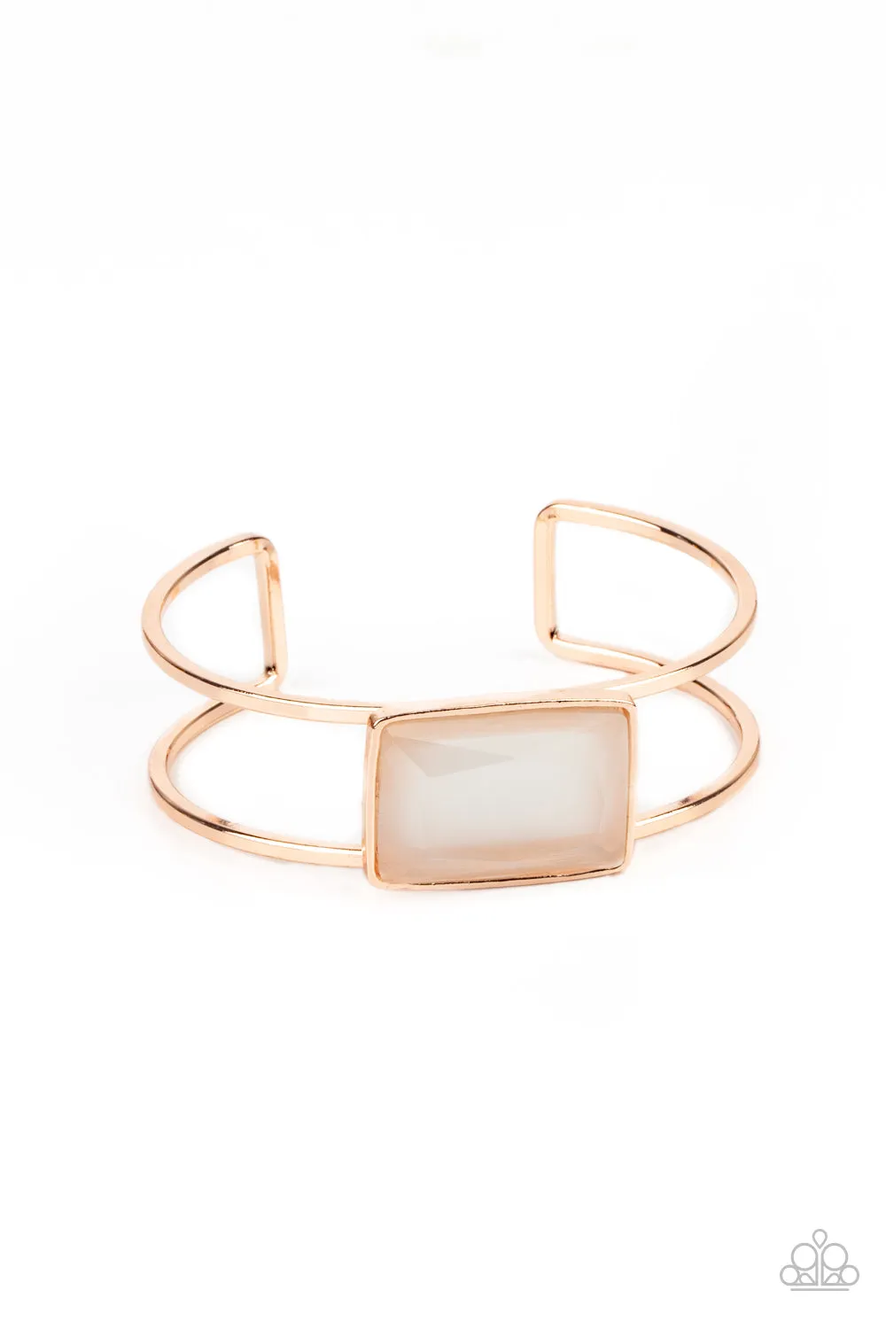 Rehearsal Refinement - Rose Gold Bracelet - Paparazzi Accessories
