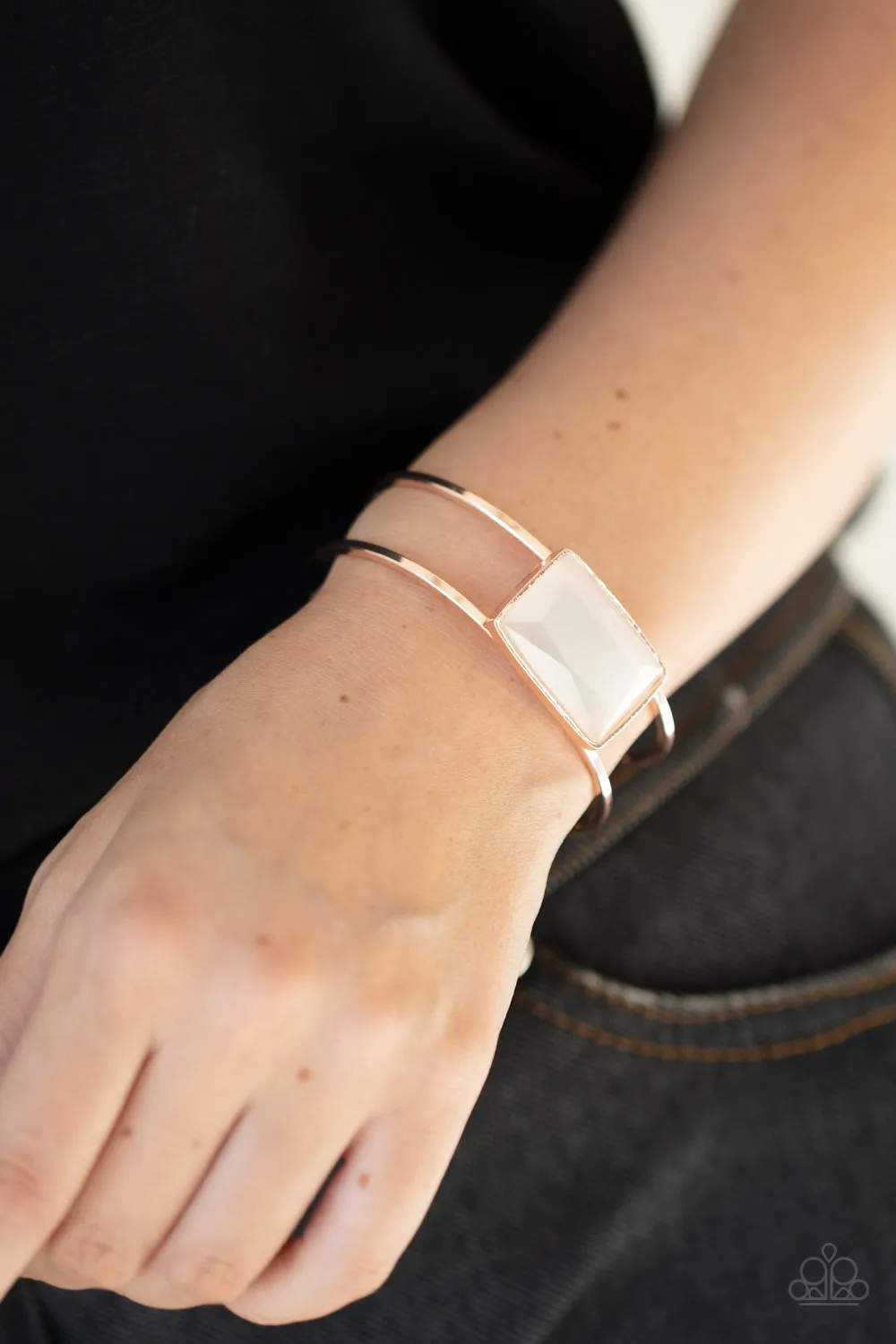 Rehearsal Refinement - Rose Gold Bracelet - Paparazzi Accessories