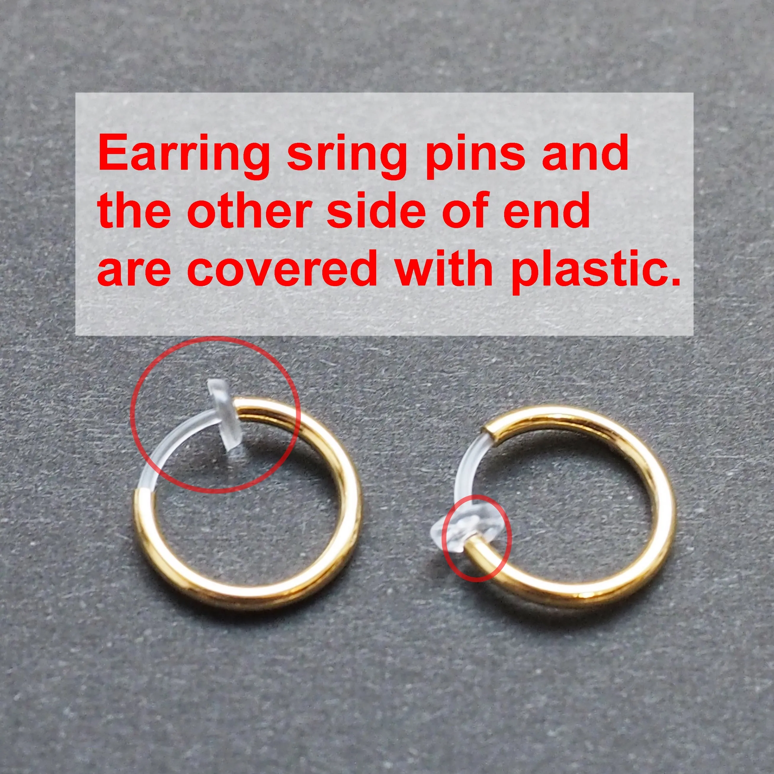 Rose Gold Invisible Clip On Hoop Earrings Converters