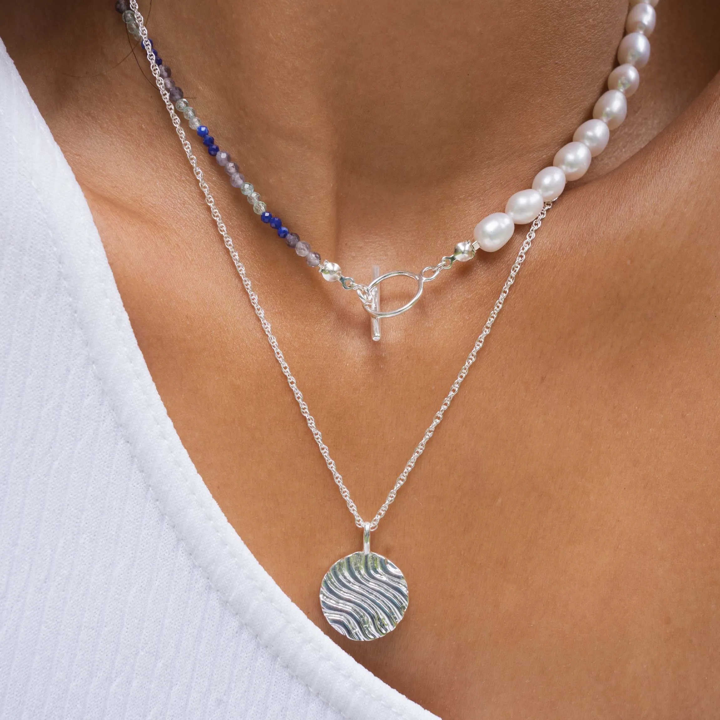 Rêve Palette necklace silver