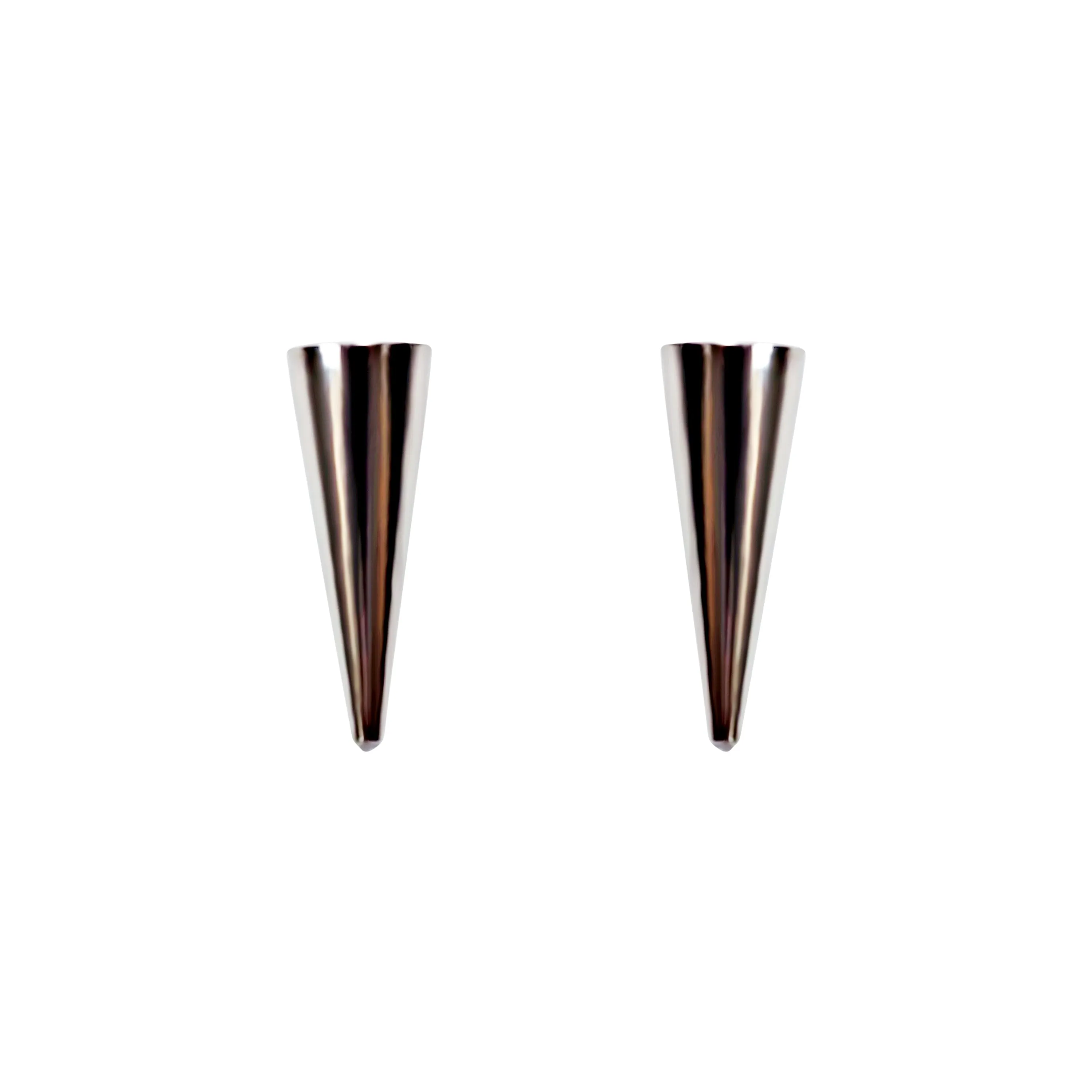 Small Silver Spike BTS K-POP Invisible Clip On Earrings