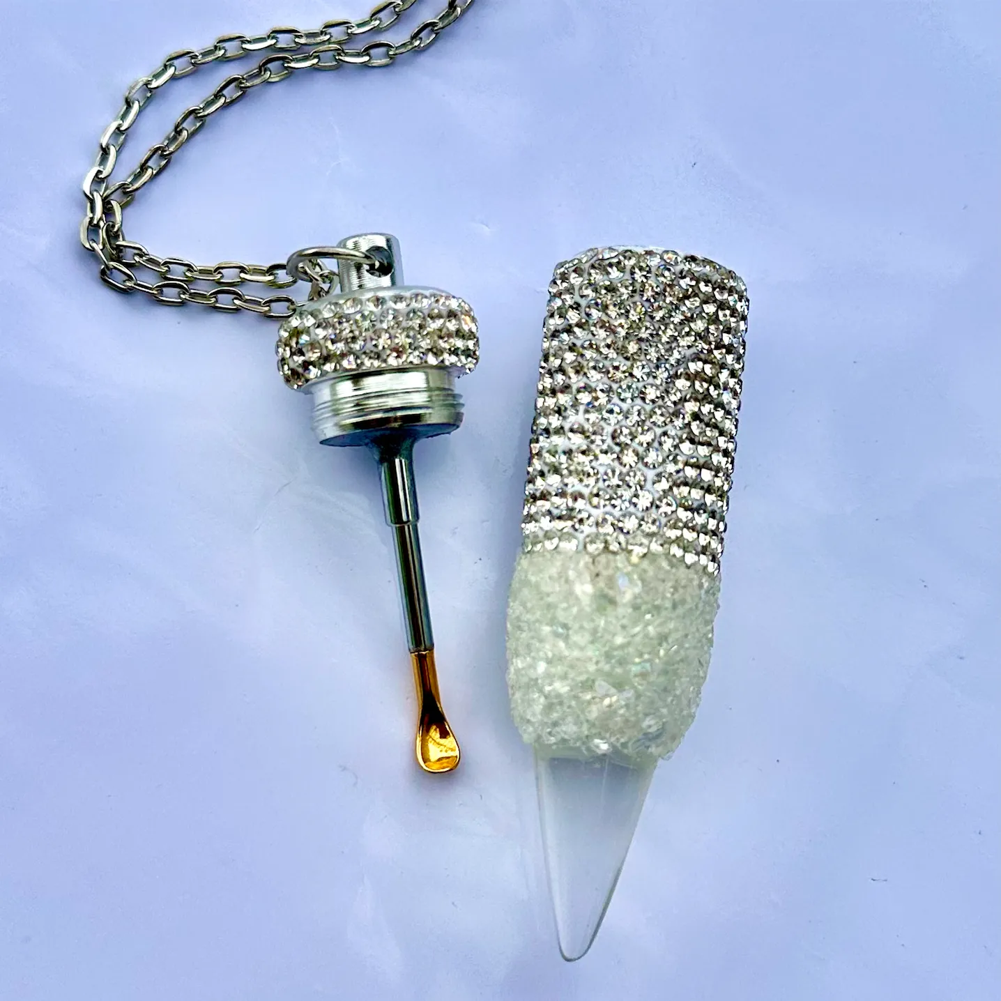 Spoon Necklace Rhinestone
