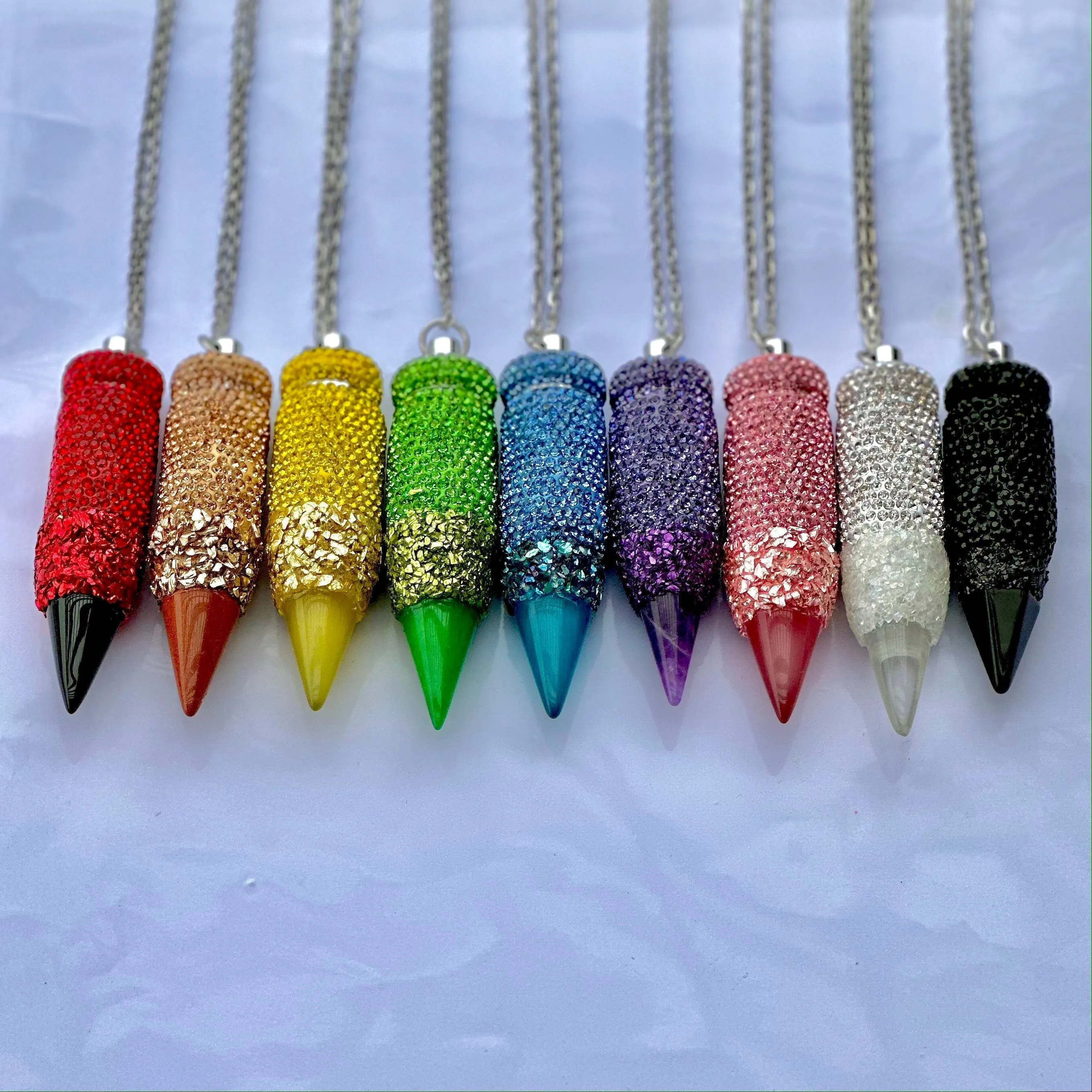 Spoon Necklace Rhinestone