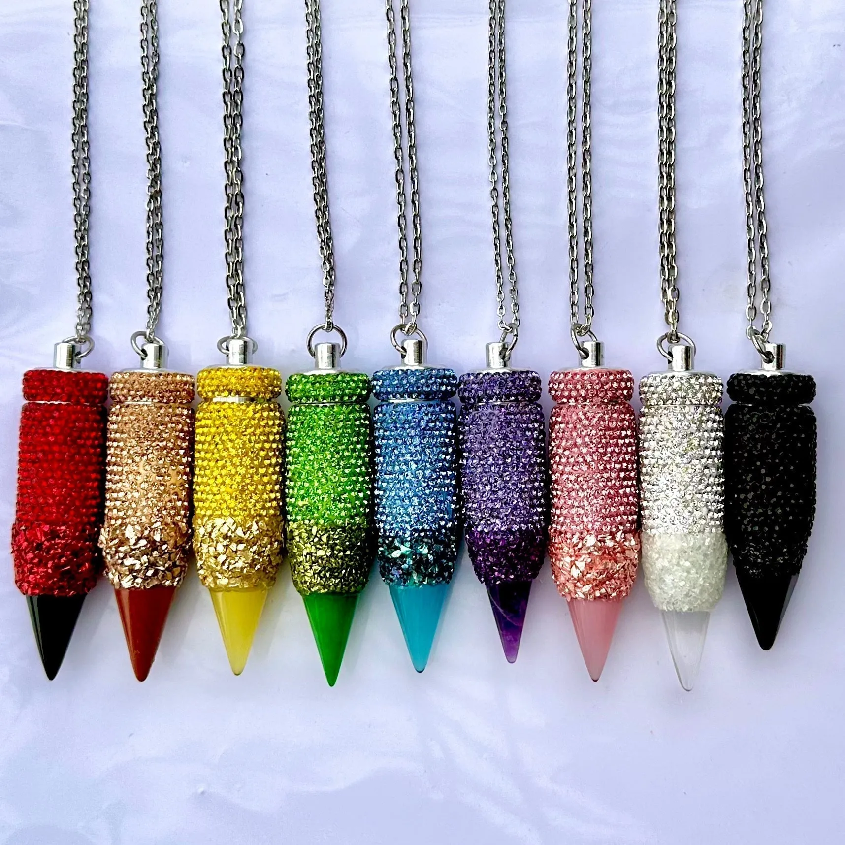 Spoon Necklace Rhinestone