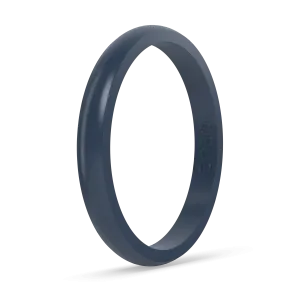 Stackable Silicone Ring - Slate