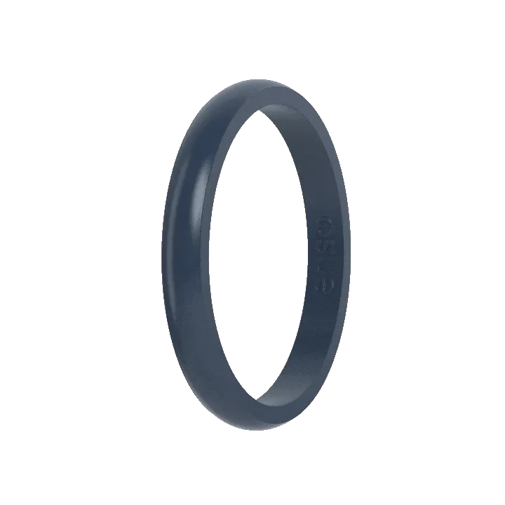 Stackable Silicone Ring - Slate