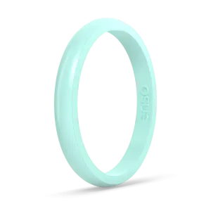 Stackable Silicone Ring - Turquoise