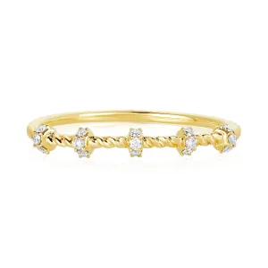 Station Diamond Rope Ring