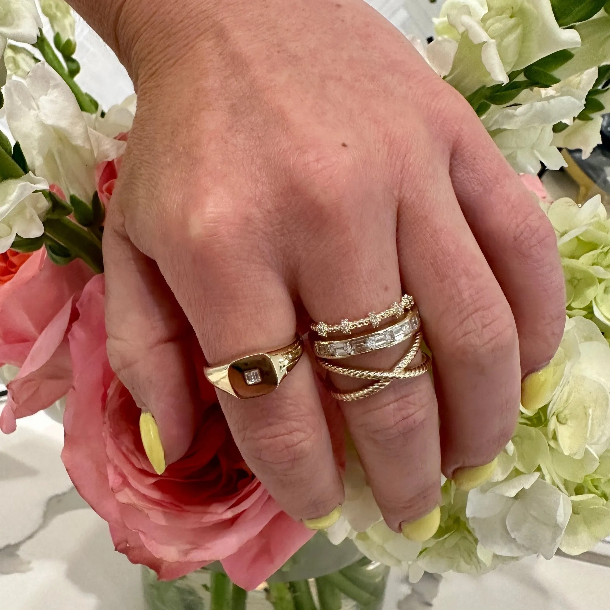 Station Diamond Rope Ring