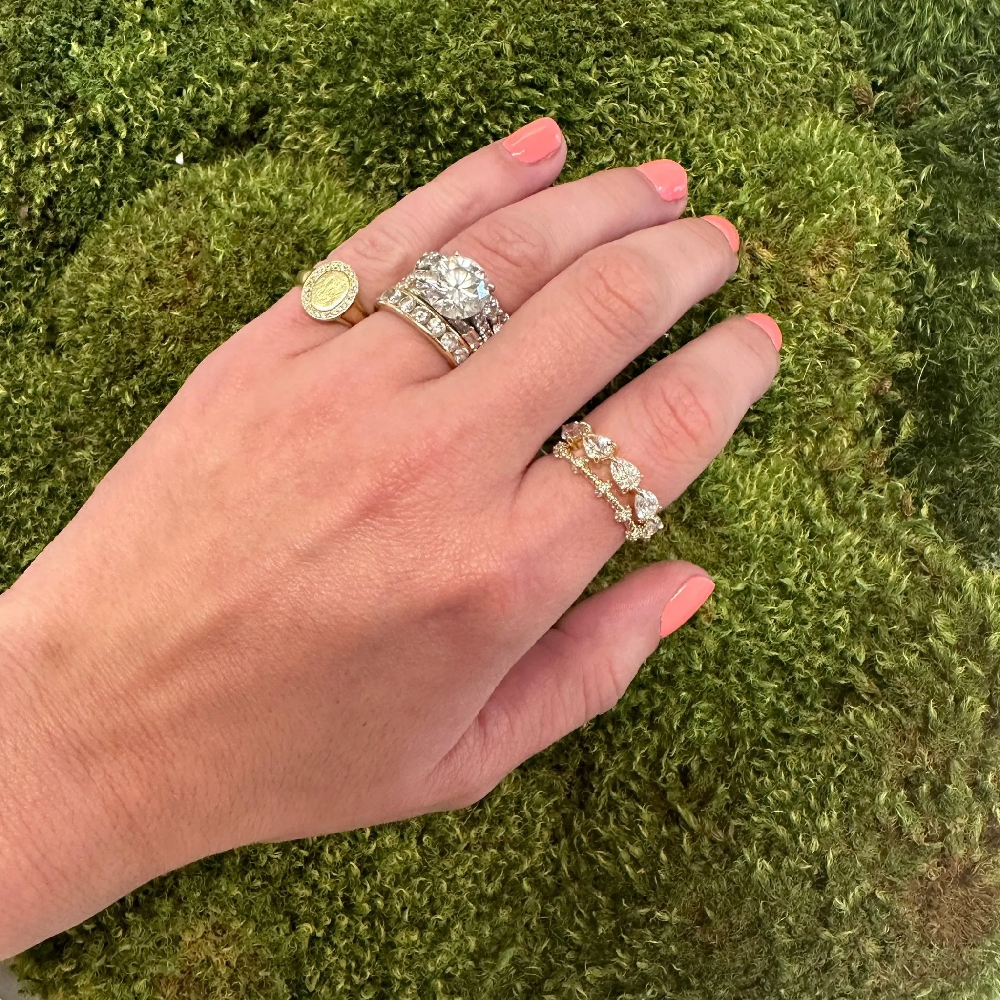 Station Diamond Rope Ring