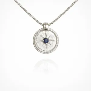 Stella Necklace - Silver Crossbrushed