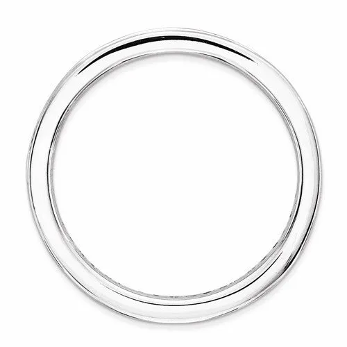 Sterling Silver Stackable Expressions Channel Set Created Blue Sapphire Eternity Ring