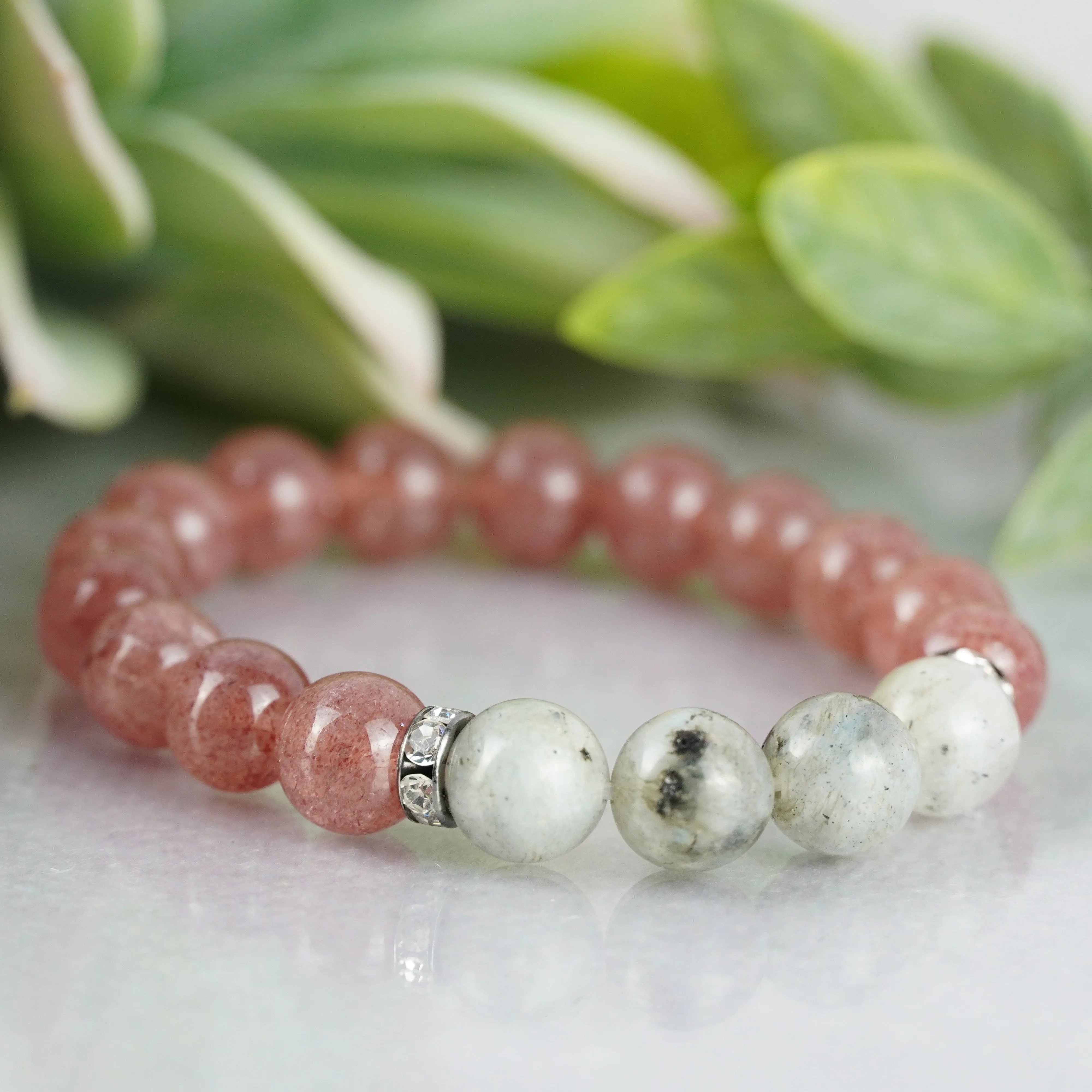Strawberry Quartz & Lotus Jasper