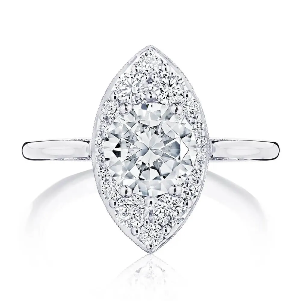 Tacori Round Marquise Bloom Engagement Ring HT2575RDMQ65
