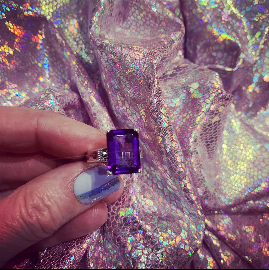 The Duchess Solitaire Amethyst Ring