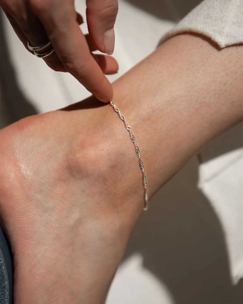 Twisted Chain Anklet