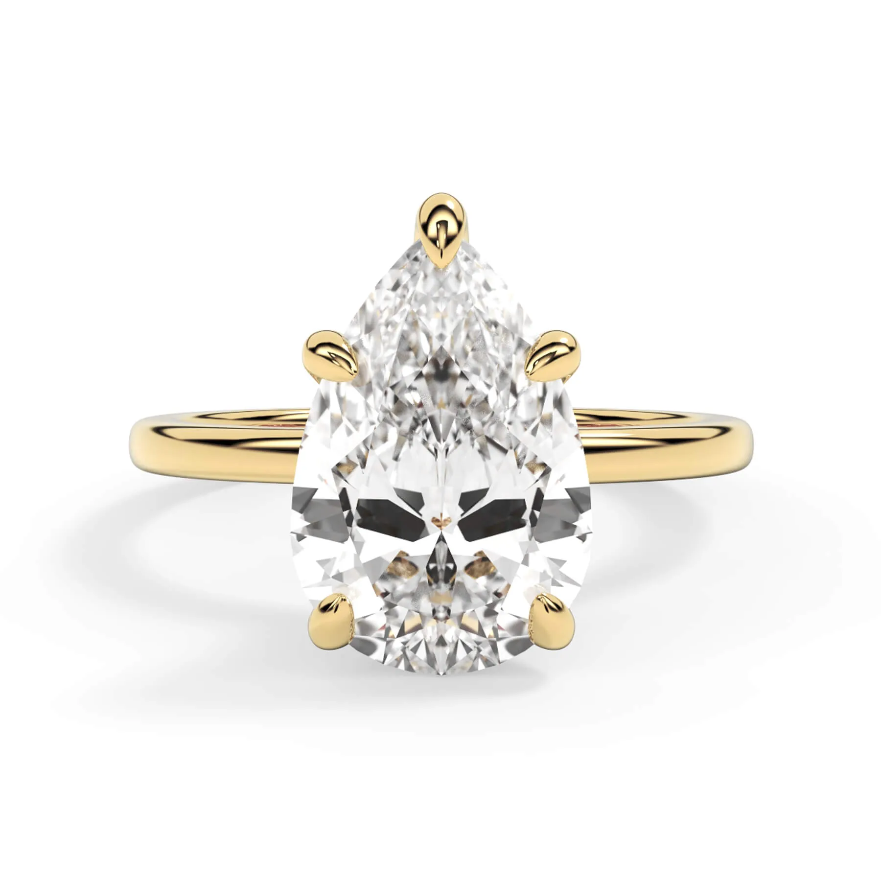 Under Halo Diamond Wrap Engagement Ring - Rose Gold Wrap