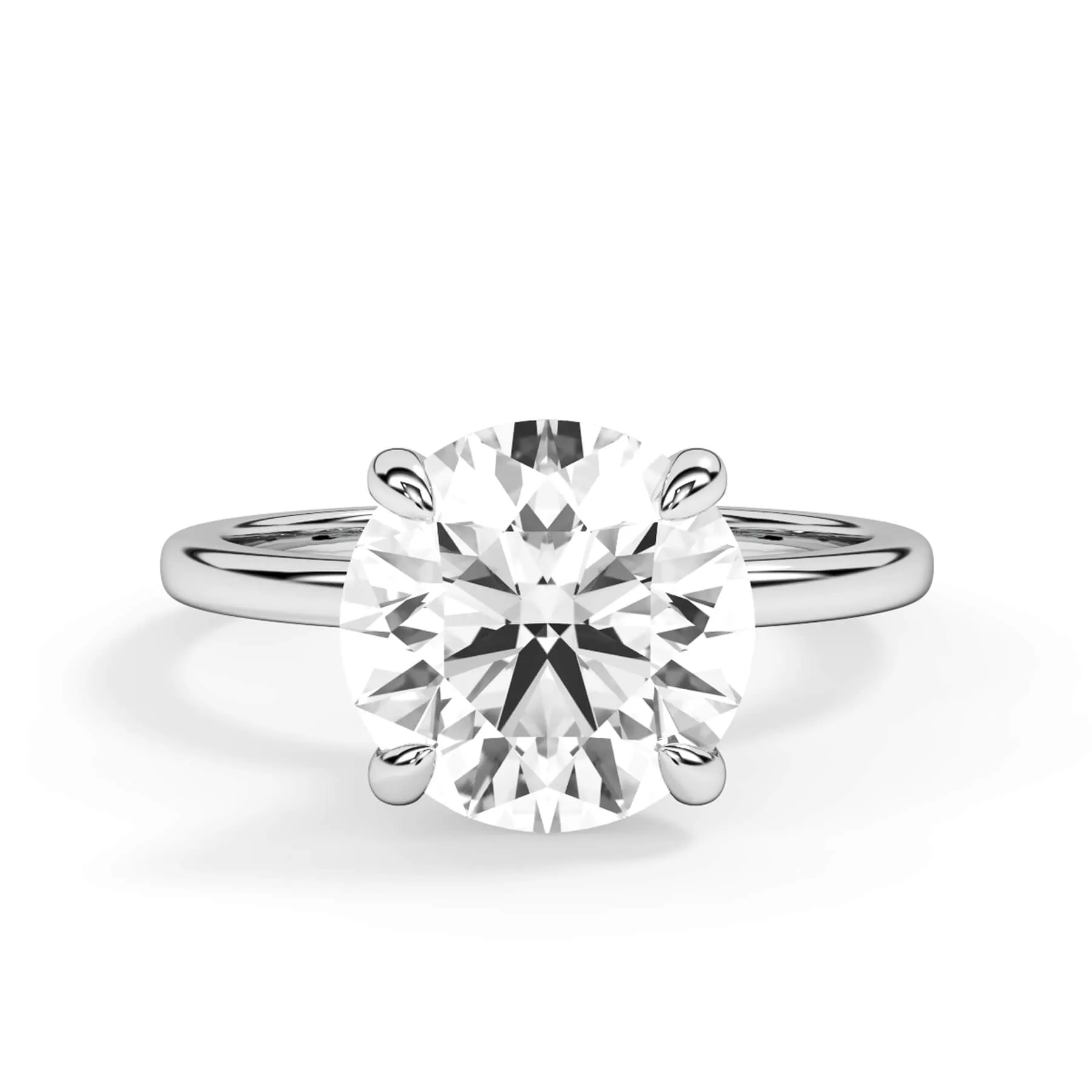 Under Halo Diamond Wrap Engagement Ring - Rose Gold Wrap