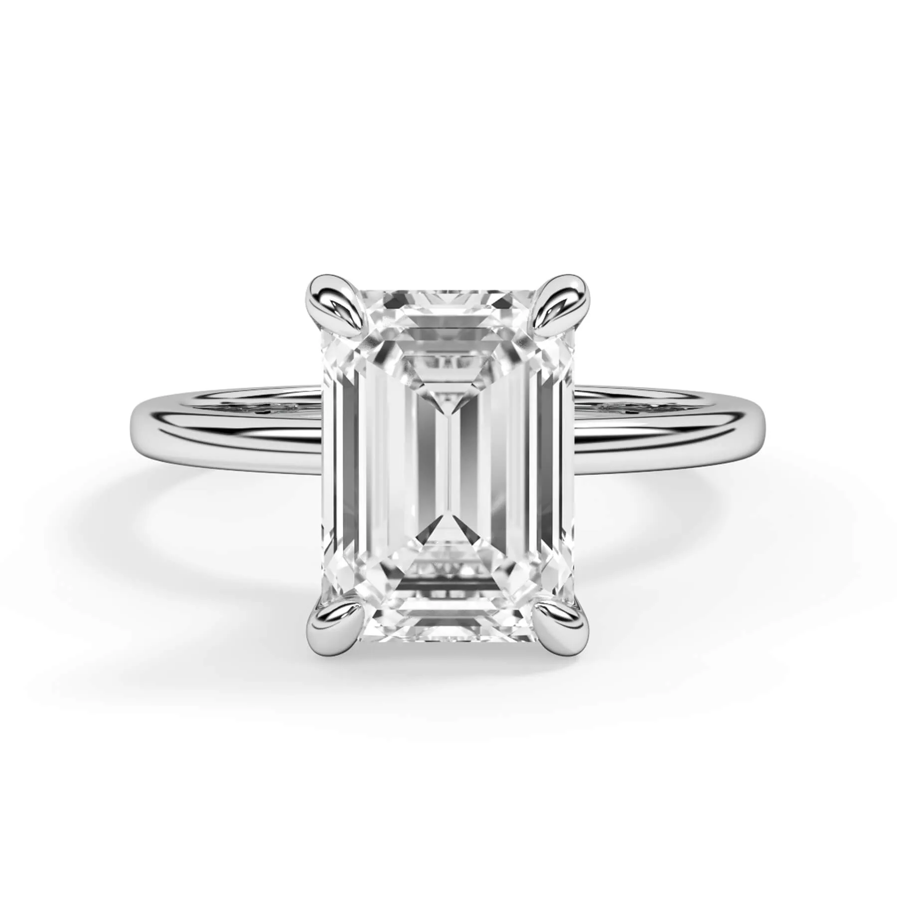 Under Halo Diamond Wrap Engagement Ring - Rose Gold Wrap