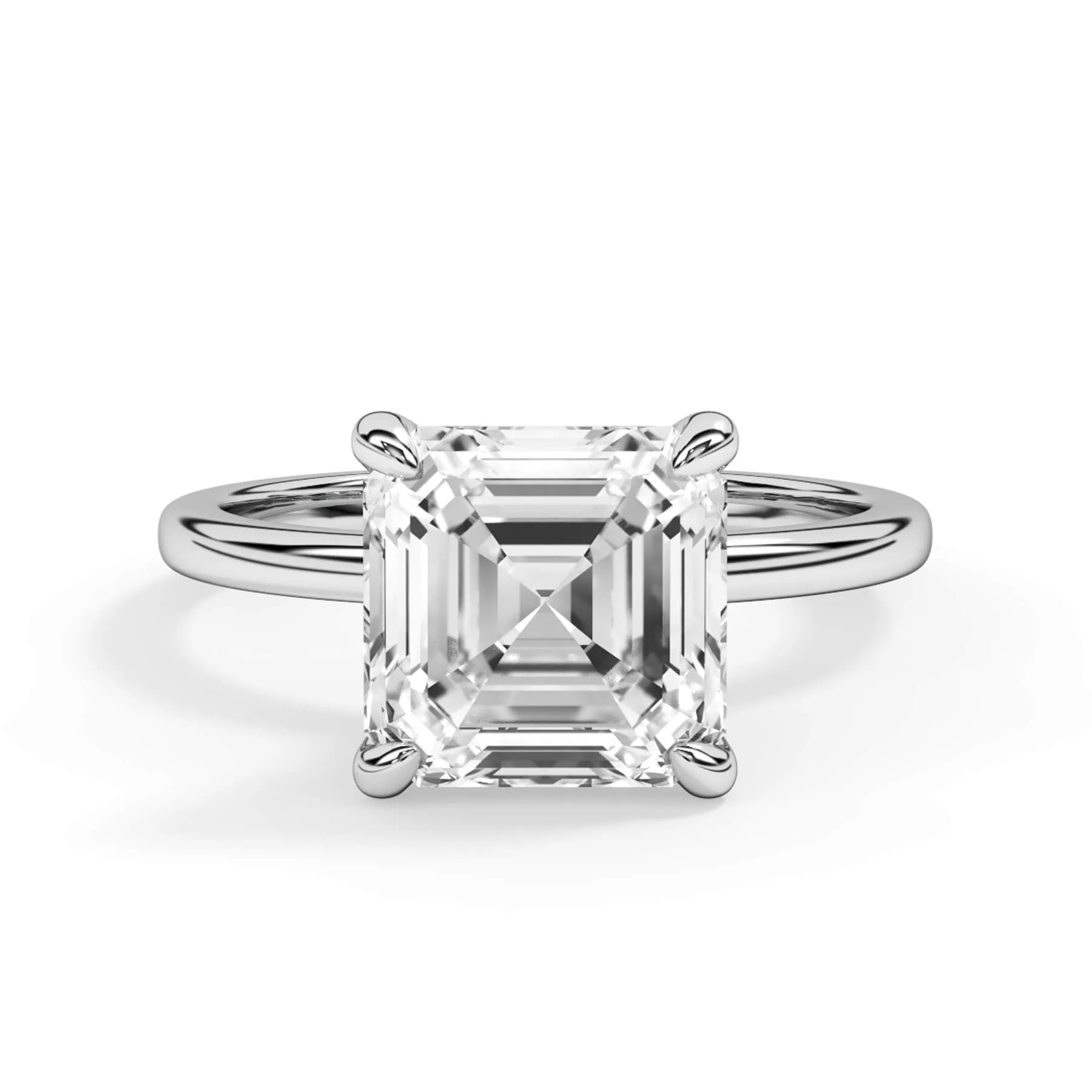Under Halo Diamond Wrap Engagement Ring - Rose Gold Wrap