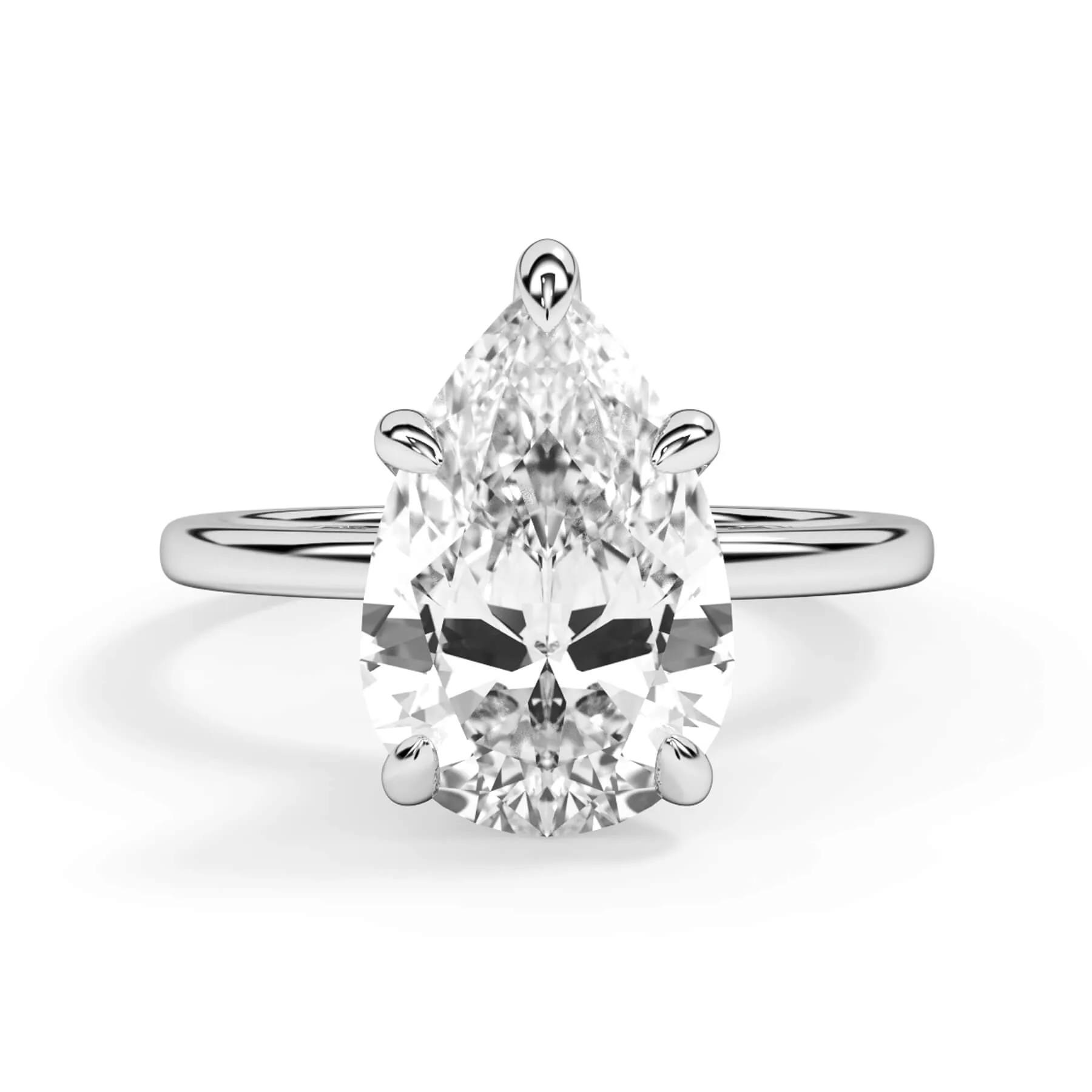 Under Halo Diamond Wrap Engagement Ring - Rose Gold Wrap