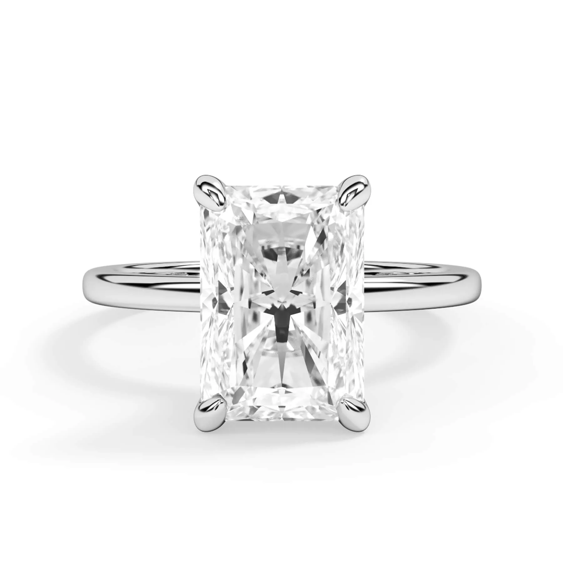Under Halo Diamond Wrap Engagement Ring - Rose Gold Wrap