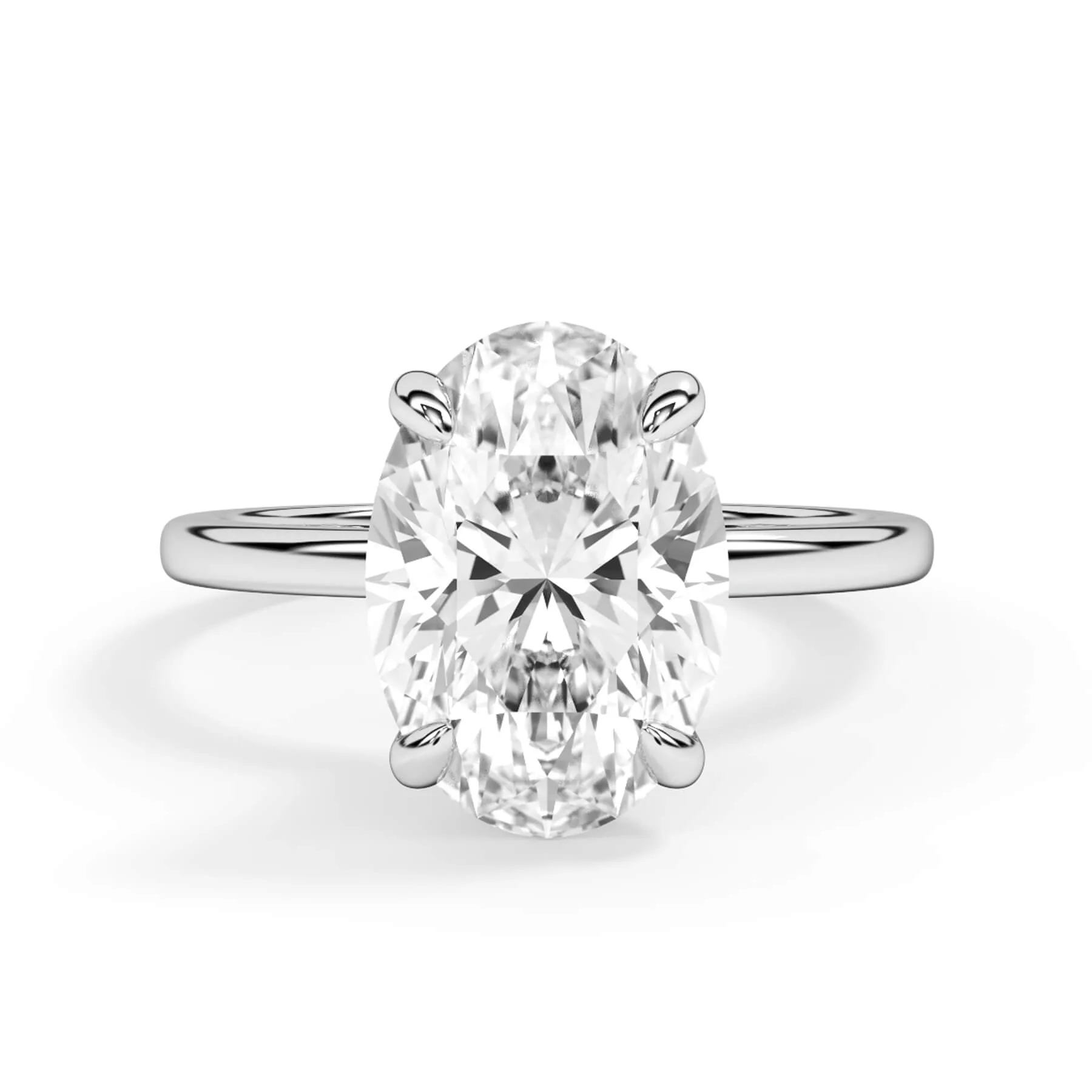 Under Halo Diamond Wrap Engagement Ring - Rose Gold Wrap