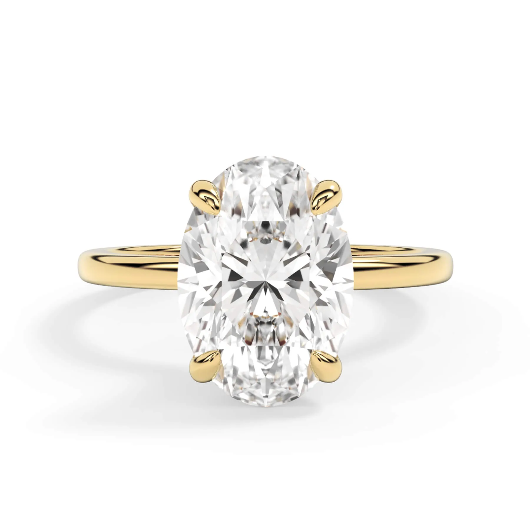 Under Halo Diamond Wrap Engagement Ring - Rose Gold Wrap