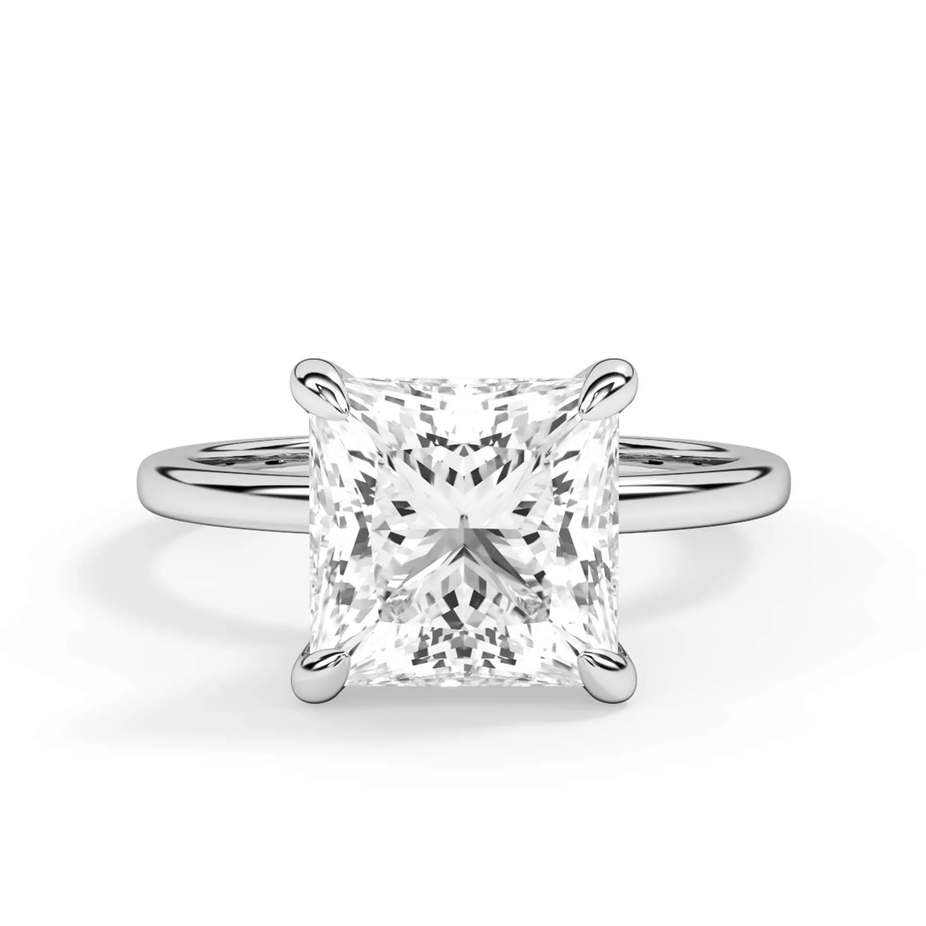 Under Halo Diamond Wrap Engagement Ring - Rose Gold Wrap