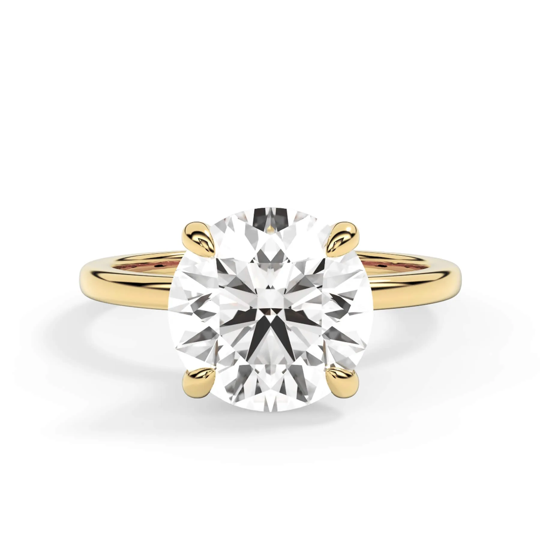 Under Halo Diamond Wrap Engagement Ring - Rose Gold Wrap