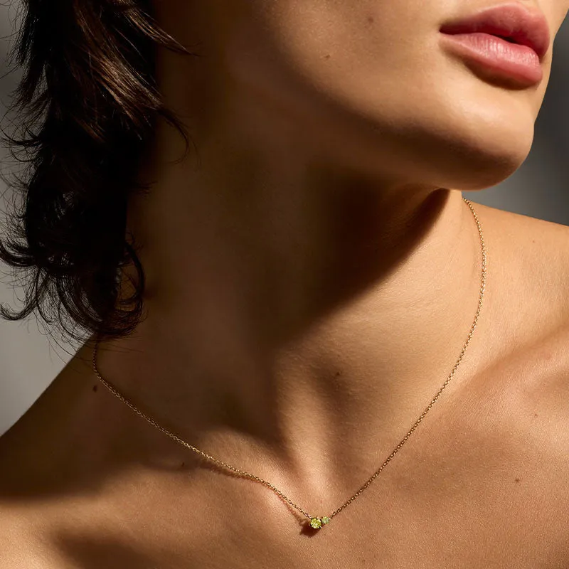 Unity Necklace, Peridot, Gold