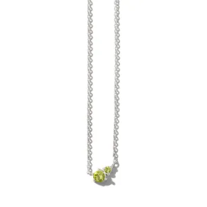 Unity Necklace, Peridot, Silver