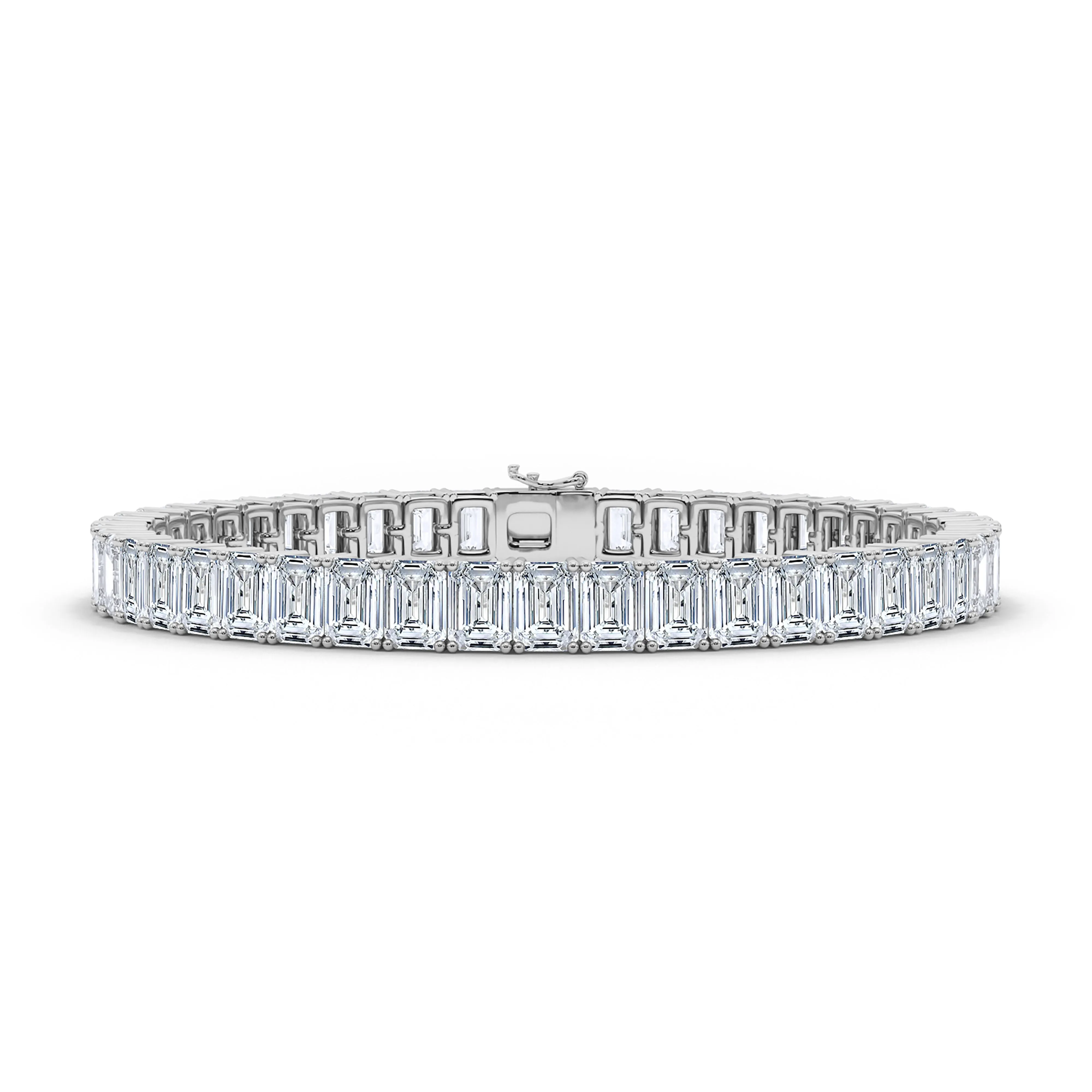 Vertical Set Emerald Tennis Bracelet