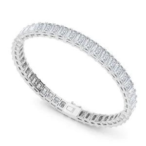 Vertical Set Emerald Tennis Bracelet