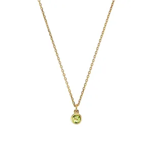 WooYou August Birthstone Pendant Necklace